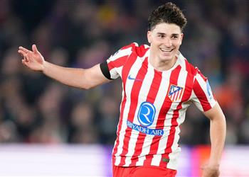 فيديو ألفاريز يسجل هدف أتلتيكو مدريد الأول أمام برشلونة