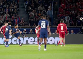 فيديو تحت أنظار صلاح باريس سان جيرمان يفوز على ليفربول بثنائية في ربع نهائي دوري أبطال أوروبا