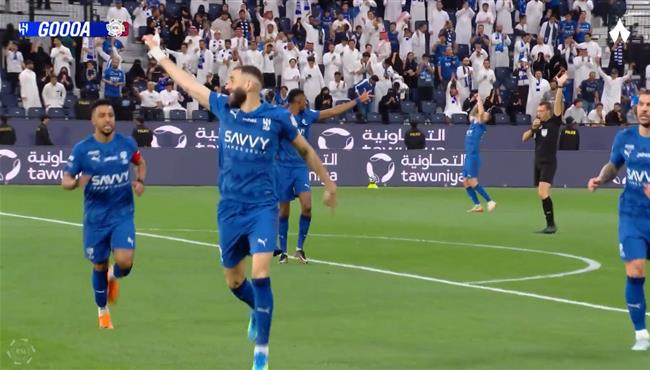 هدف كريم بنزيما الاول في مرمي الخلود بالدوري السعودي