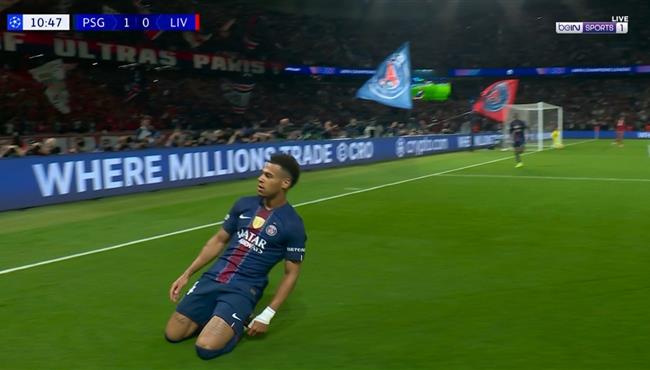 هدف باريس سان جيرمان الاول الرائع في مرمي ليفربول بدوري ابطال اوروبا