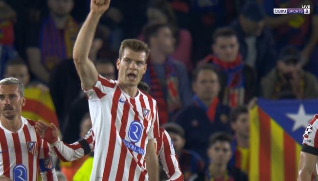 هدف اتلتيكو مدريد الثاني في مرمي برشلونة بدوري ابطال اوروبا