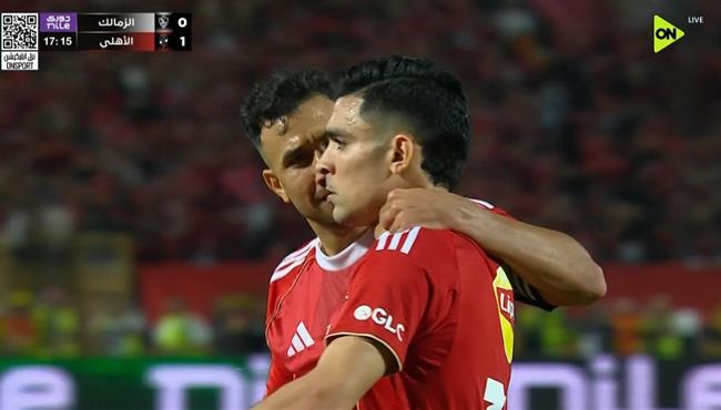 هدف اشرف بن شرقي الاول في مرمي الزمالك بالدوري المصري