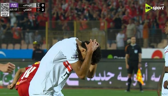 مصطفي شوبير يتصدي لركلة جزاء حسام عبد المجيد في مباراة الاهلي والزمالك