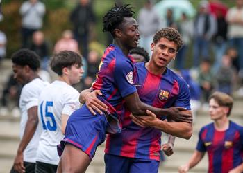 فيديو ماذا قدم حمزة عبد الكريم في مباراة برشلونة وتينيريفي بـ كأس الأبطال