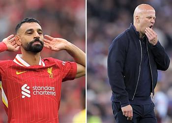 ليفربول يتخذ قرار ا جديد ا بشأن مستقبل سلوت بعد تصريحات محمد صلاح النارية