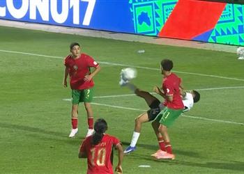 فيديو ضربة مزدوجة رائعة زياد سعودي يسجل هدف مصر الأول أمام المغرب