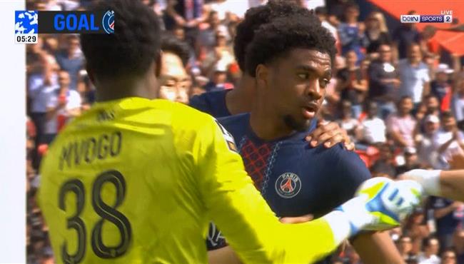 هدف باريس سان جيرمان الاول في مرمي لوريان بالدوري الفرنسي