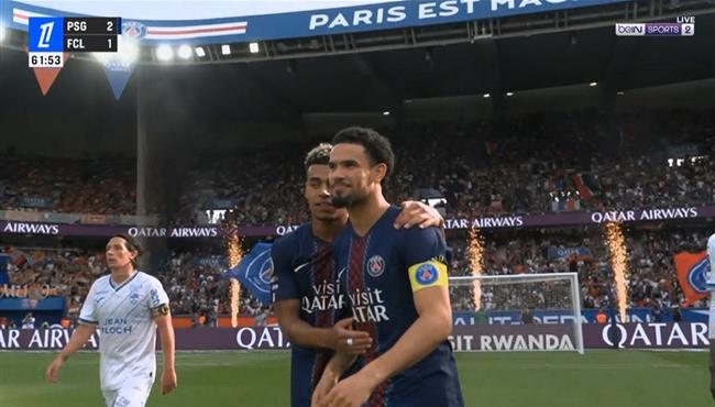 هدف باريس سان جيرمان الثاني في مرمي لوريان بالدوري الفرنسي