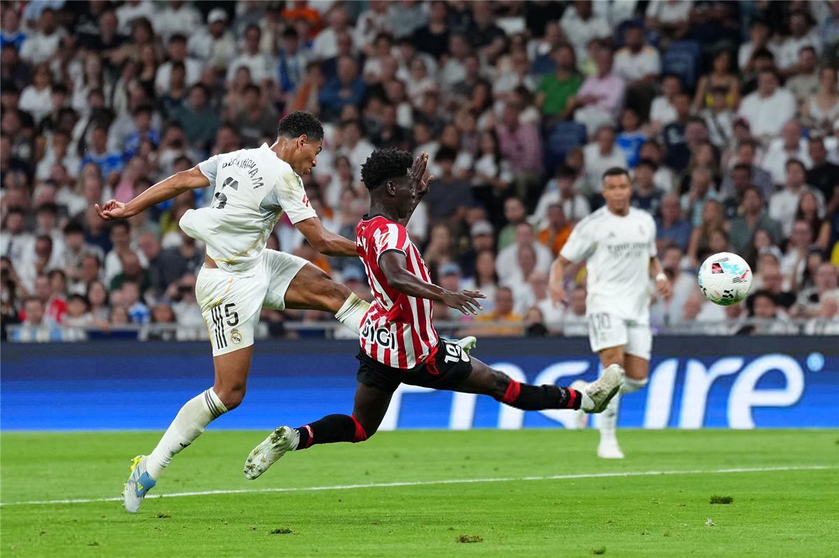 فيديو | بيلينجهام يسجل هدف ريال مدريد الثاني وأتلتيك بلباو يقلص الفارق