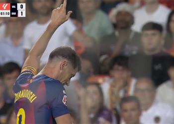 فيديو ليفاندوفسكي يسجل هدف برشلونة الأول وجيرا يتعادل لصالح فالنسيا