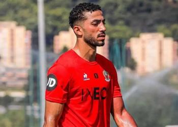 محمد عبد المنعم يتلقى خبر ا سار ا في معسكر منتخب مصر