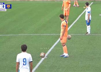 فيديو ماذا قدم حمزة عبد الكريم في مباراة برشلونة وتينيريفي بـ كأس الأبطال للشباب