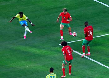 رجل مباراة المغرب والبرازيل في كأس العالم