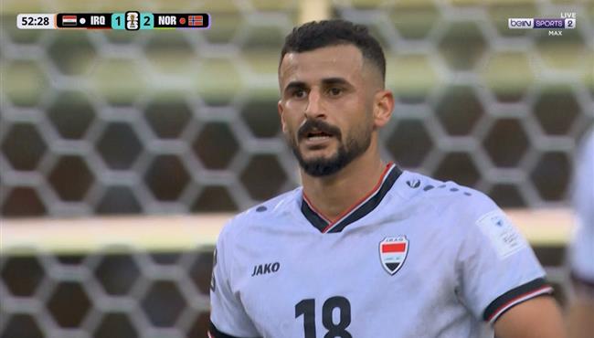 ايمن حسين كاد ان يسجل هدف امام النرويج بكأس العالم