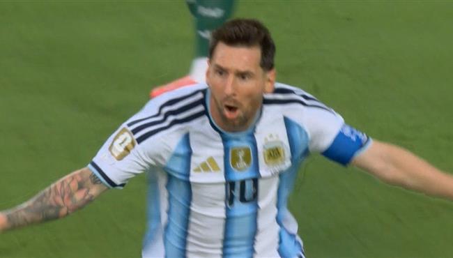 هدف ميسي الاول الرائع في مرمي الجزائر بكأس العالم