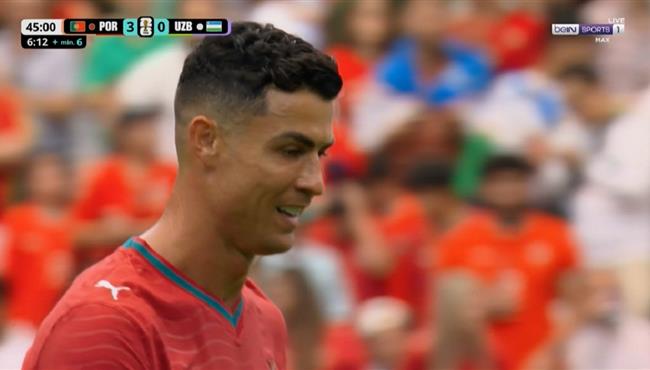 كريستيانو رونالدو كاد ان يسجل هدف للبرتغال امام اوزبكستان في كأس العالم