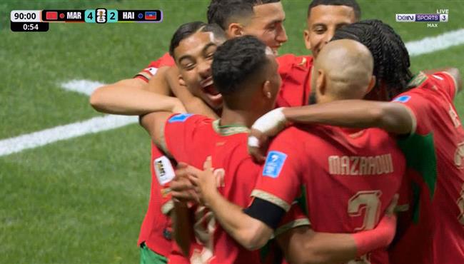 اهداف مباراة المغرب وهايتي 4 2 كأس العالم
