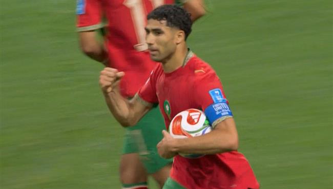 هدف اشرف حكيمي في مرمي هايتي بكأس العالم