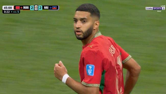 هدف تعادل المغرب مع هايتي 2 2 كأس العالم