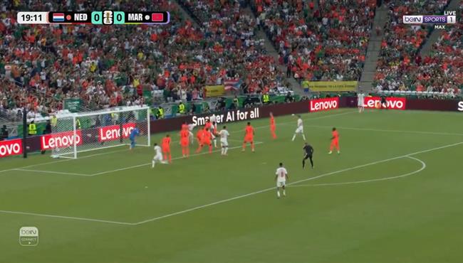 لاعب المغرب كاد ان يسجل هدف امام هولندا بكأس العالم