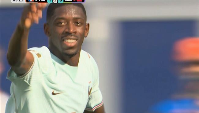 هدف عثمان ديمبلي الرائع في مرمي المغرب بكأس العالم
