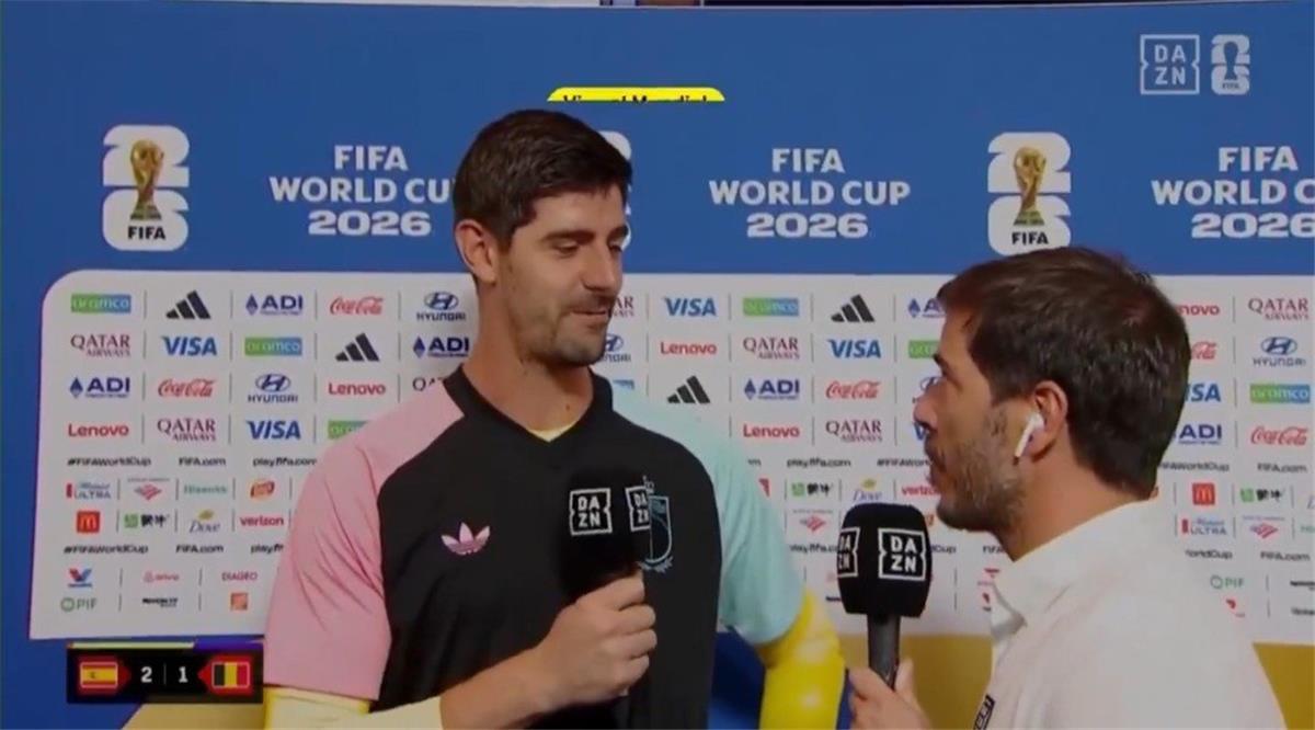الصالح سبورت : كورتوا يثير الجدل بعد الخروج أمام إسبانيا ويصرّح: كنت أتمنى مواجهة مبابي