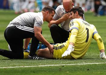 تفاصيل إصابة كورتوا مع منتخب بلجيكا وموقفه من أولى مباريات ريال مدريد بالموسم الجديد