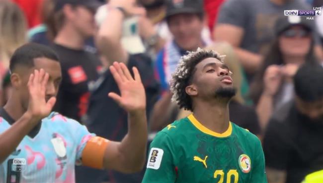 إبراهيم مباي يهدر فرصة هدف امام بلجيكا بكأس العالم