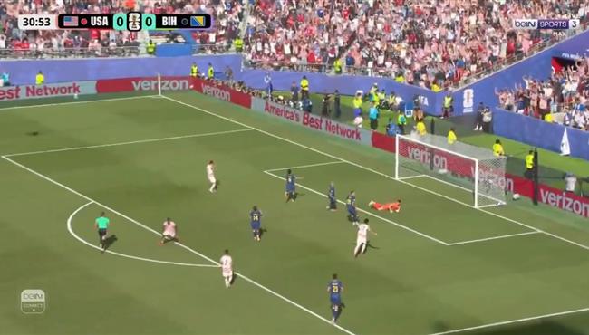 هدف امريكا الملغي امام البوسنة والهرسك بكأس العالم