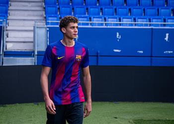 تشكيل برشلونة أمام يوروبا ودي ا موقف حمزة عبد الكريم