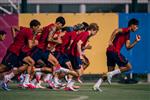 فيديو | حمزة عبد الكريم يسجل سريعًا وبرشلونة يفوز على يوروبا بثلاثية وديًا