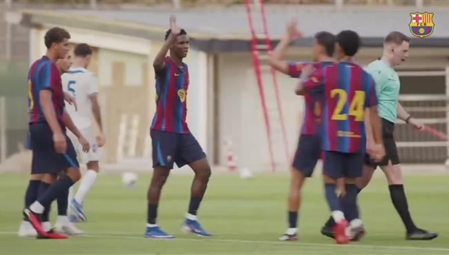 أهداف مباراة برشلونة ويوروبا 4 1 مباراة ودية