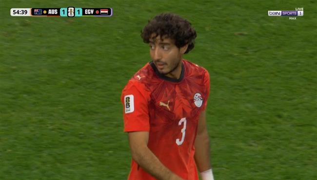 هدف محمد هاني العكسي في مباراة مصر واستراليا