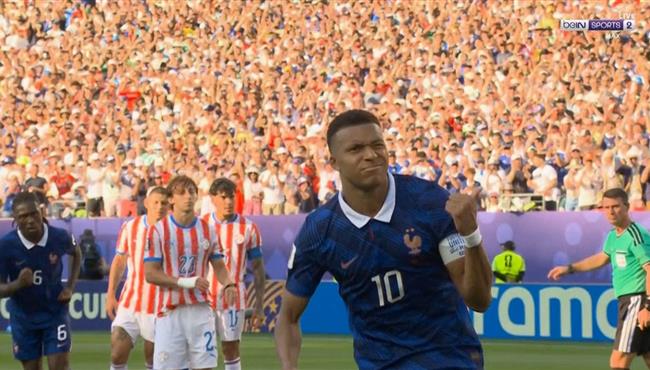 هدف مبابي في مرمي باراجواي بكأس العالم