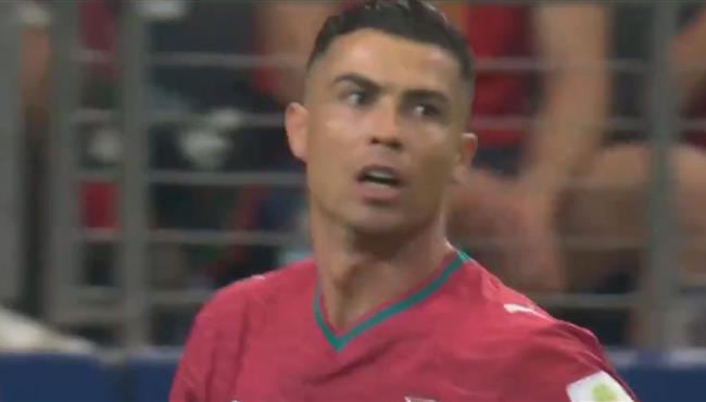 رونالدو كاد ان يسجل هدف امام اسبانيا بكأس العالم