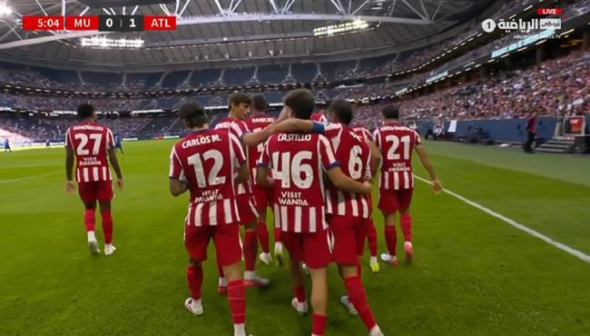 اهداف مباراة مانشستر يونايتد واتليتكو مدريد الودية