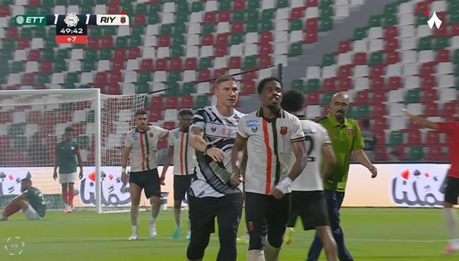 هدف تعادل الرياض مع الاتفاق 1 1 الدوري السعودي