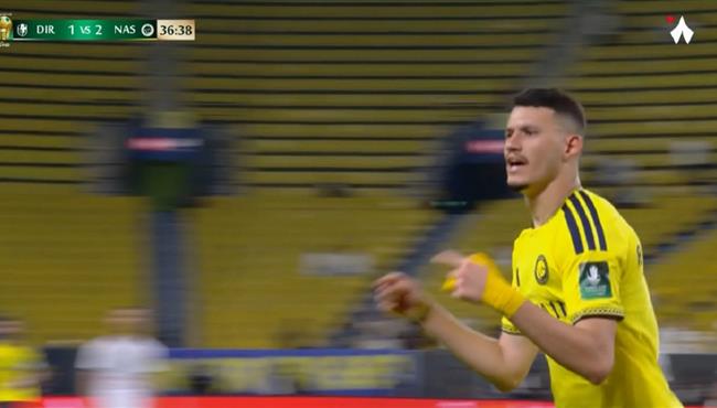 هدف النصر الثالث في مرمي الدرعية بكأس خادم الحرمين