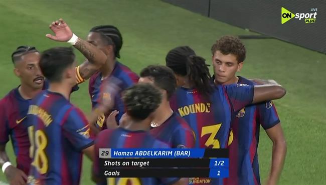 اهداف مباراة برشلونة والاهلي في كأس خوان جامبر