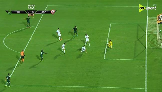 تصدي المهدي سليمان الرائع ينقذ مرمي الزمالك من هدف محقق للاتحاد السكندري