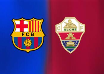 القناة الناقلة لمباراة برشلونة وإلتشي اليوم في الدوري الإسباني