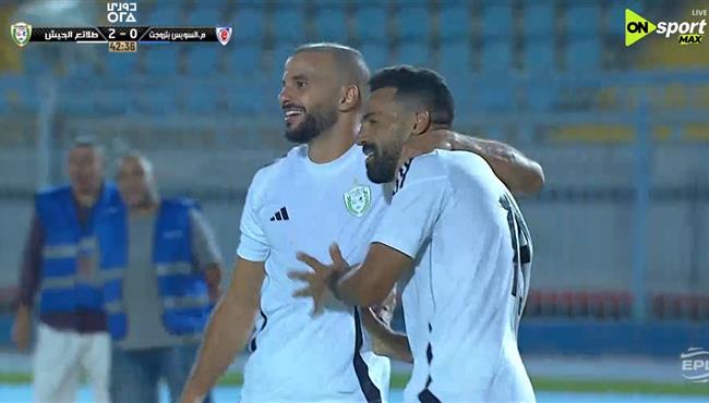 هدف اسلام محارب في مرمي السويس بتروجيت بالدوري المصري