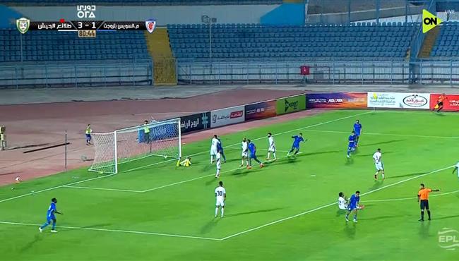 هدف السويس بتروجيت الثاني في مرمي طلائع الجيش بالدوري المصري