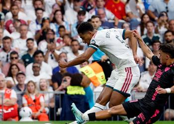 فيديو بيلينجهام يسجل هدفين لـ ريال مدريد أمام ملقا في الدوري الإسباني