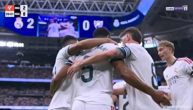 اهداف مباراة ريال مدريد وملقا ملقا في الدوري الاسباني