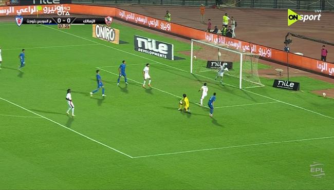 الونش ينقذ مرمي الزمالك من هدف محقق لمنتخب السويس بتروجيت