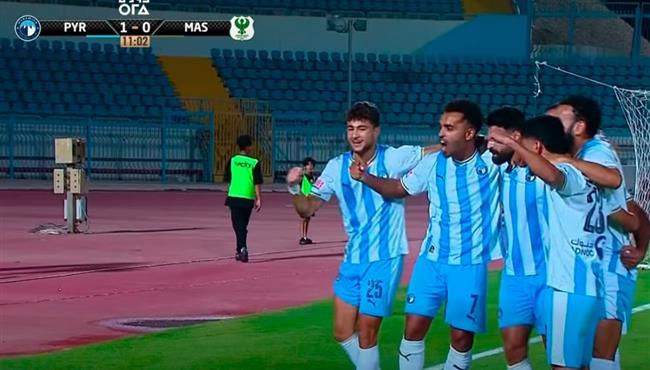 هدف بيراميدز الاول في مرمي المصري بالدوري المصري