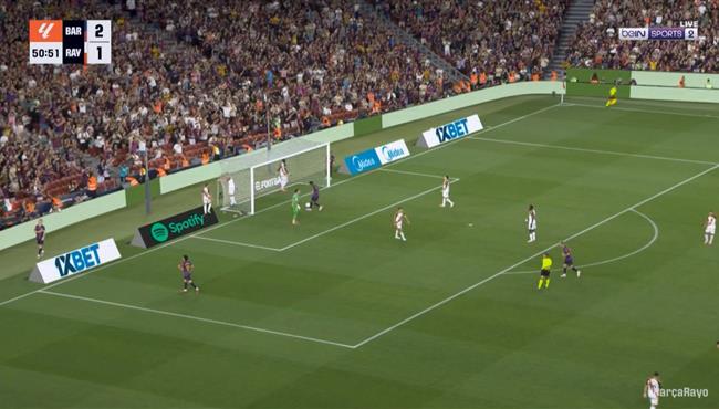 هدف برشلونة الثالث في مرمي رايو فاليكانو الدوري الاسباني