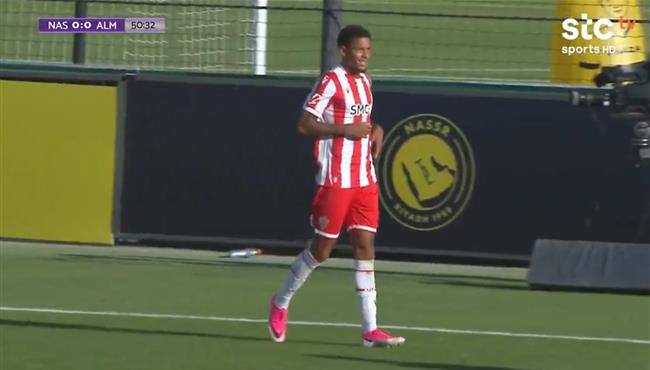 هدف الميريا الاول في مرمي النصر مباراة ودية