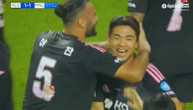 هدف تعادل نجوم الدوري الكوري مع مانشستر سيتي 1 1 مباراة ودية